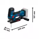 Акумулаторен прободен трион BOSCH EXST18V-155S Solo, 18V, 2.0-6.0Ah, Li-Ion, 26мм, безчетков - small, 271080