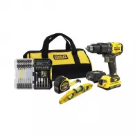 Акумулаторен ударен винтоверт STANLEY SFMCK101D1S, 18V, 2.0Ah, Li-Ion, 60Nm, безчетков