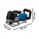 Акумулаторна фреза за канали BOSCH GNF18V-40, 18V, 2.0-6.0Ah, Li-Ion, ф150мм, безчетков - small, 275692