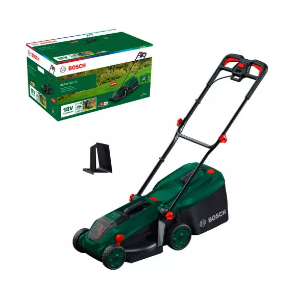 Акумулаторна косачка BOSCH ROTAK18V-34 Solo, 18V, Ah, Li-Ion, 340мм, безчетков мотор