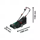 Акумулаторна косачка BOSCH ROTAK18V2-43, 18V, 4.0Ah, Li-Ion, 430мм, безчетков мотор - small, 275091