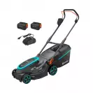 Акумулаторна косачка GARDENA PowerMax 37/36V P4A Set, 18+18V, 4.0Ah, Li-Ion, 370мм - small