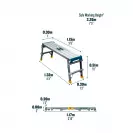 Алуминиевa платформа Werner Compact PRO 1170х370мм, регулируема височина (0.51м) - small, 282246