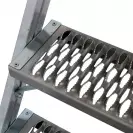 Алуминиева стълба с платформа и колела KRAUSE 2x4, 950мм(на стълбата), двустранна - small, 282314