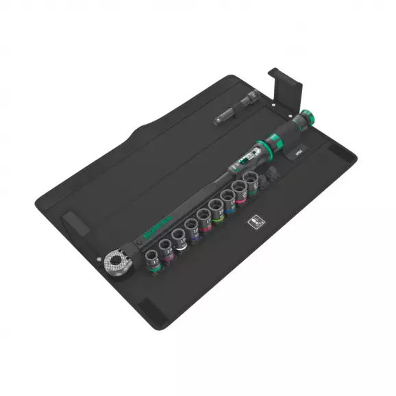 Динамометричен ключ WERA 1/2'' 40-200Nm 11части, CrV, двойна скала Nm, Ft-lb, отклонение ±%