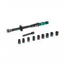 Динамометричен ключ WERA 1/2'' 40-200Nm 11части, CrV, двойна скала Nm, Ft-lb, отклонение ±% - small, 275462