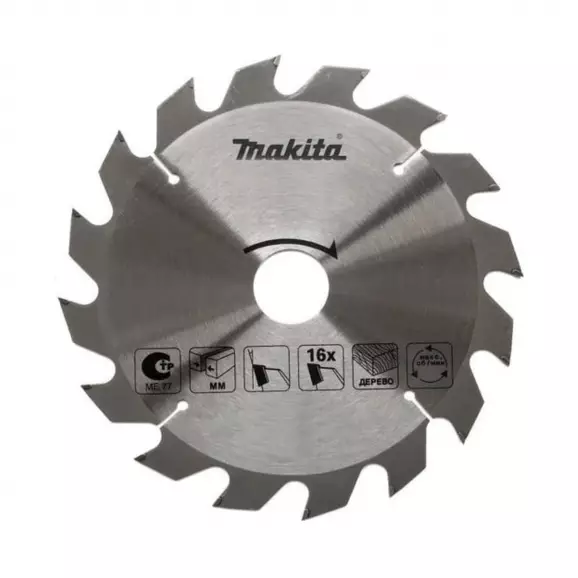 Диск с твърдосплавни пластини MAKITA 165/2.2/20 Z=16, за дървесина