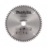 Диск с твърдосплавни пластини MAKITA 165/2.2/20 Z=60, за рязане на алуминий, дървесина и PVC