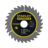 Диск с твърдосплавни пластини STANLEY FatMax 165/30 Z=30, за дървесина