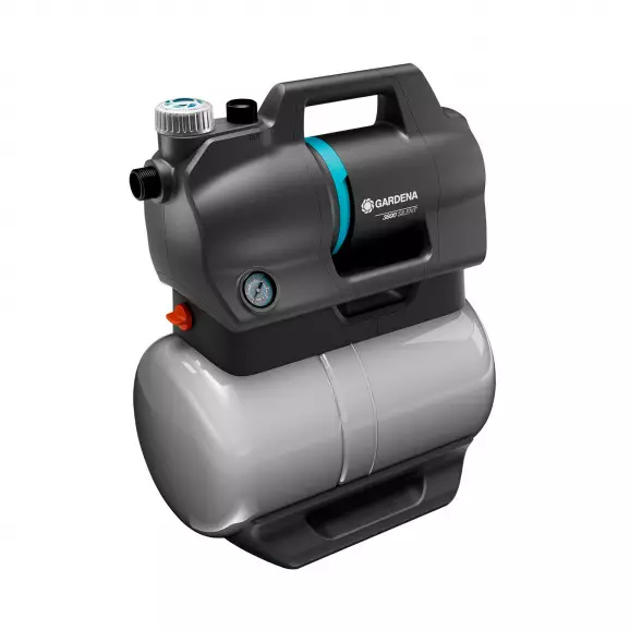 Хидрофор с цилиндричен съд GARDENA 3800 Silent, 600W, Q=63/min, H=39-8m, 1