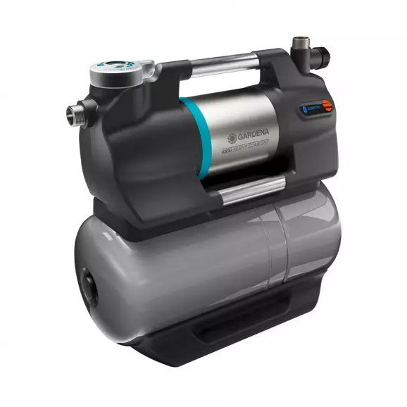 Хидрофор с цилиндричен съд GARDENA 5600 SilentComfort, 900W, Q=93/min, H=47-8m, 1