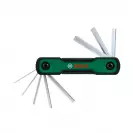 Ключ сгъваем шестограм BOSCH 1.5-6.0 8части, CrV - small, 281491