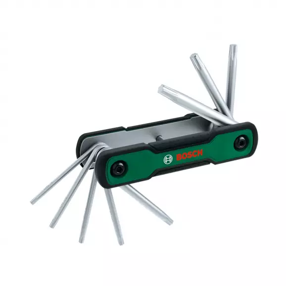 Ключ сгъваем торкс BOSCH TX9-TX40 8части, CrV