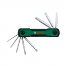 Ключ сгъваем торкс BOSCH TX9-TX40 8части, CrV - small, 281487