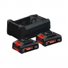 Комплект батерии и зарядно устройство BOSCH 2x EXBA18V-40 + GAL 12V/18V-80, 18V, 4.0Ah, Li-Ion - small