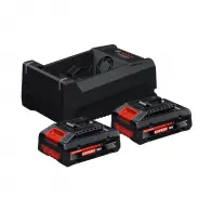 Комплект батерии и зарядно устройство BOSCH 2x EXBA18V-40 + GAL 12V/18V-80, 18V, 4.0Ah, Li-Ion