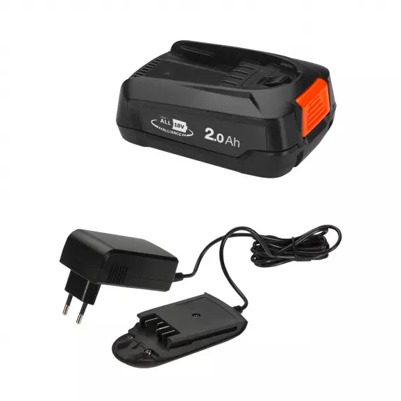 Комплект батерия и зарядно устройство GARDENA PBA 18V/36 + AL1810 CV, 18V, 2.0Ah, Li-Ion