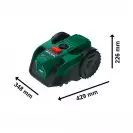 Косачка робот акумулаторна BOSCH VISIMOW18V-100, 18V, 4.0Ah, Li-Ion, 16см, 20-60мм, 35%, до 100м2 - small, 275064