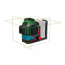 Линеен лазерен нивелир BOSCH EXLL18V-120-33CG Solo, 3 лазерни линии, точност 3mm/10m, автоматично - small, 271553