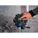 Линеен лазерен нивелир BOSCH EXLL18V-120-33CG Solo, 3 лазерни линии, точност 3mm/10m, автоматично - small, 271557