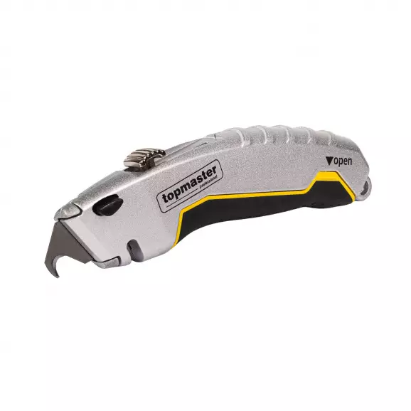 Макетен нож TOPMASTER 170мм, тип кука, метален корпус, 5бр резевни остриета