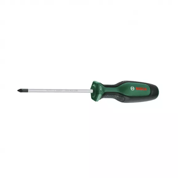 Отверткa кръстата BOSCH PZ1 5.0x201/100мм, S2, двукомпонентна дръжка