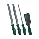 Пили комплект за метал BOSCH 4бр, средна грапавост, пластмасова дръжка - small, 281446