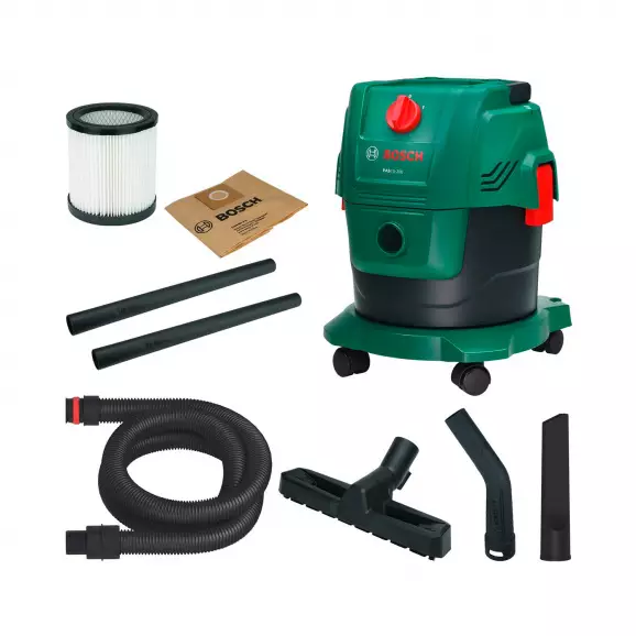Прахосмукачка BOSCH PAS15-200, 1000W, 1800л/мин, 15л