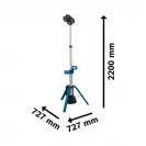 Прожектор акумулаторен за строителната площадка BOSCH GLT18V-5000, 18V, 4.0-12.0Ah, Li-Ion, LED, 5000lm - small, 275733
