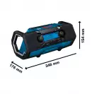 Радиоприемник акумулаторен BOSCH GPB18V-3SC, 230V, 18V, 4.0-12Ah, Li-Ion, Bluetooth - small, 275746