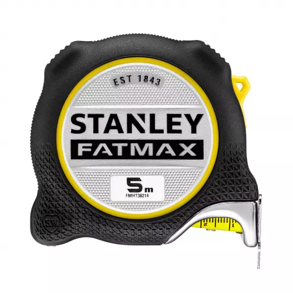 Ролетка пластмасов корпус STANLEY FatMax 5м х 32мм, гумирана, двустранна