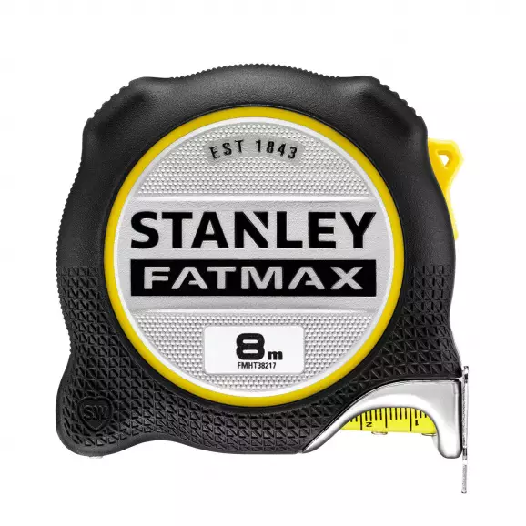 Ролетка пластмасов корпус STANLEY FatMax 8м х 32мм, гумирана, двустранна