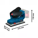 Шлайф вибрационен акумулаторен BOSCH GSS18V-18 Solo, 18V, 2.0-6.0Ah, Li-Ion, 5000-10000об/мин, 92х182мм - small, 275678