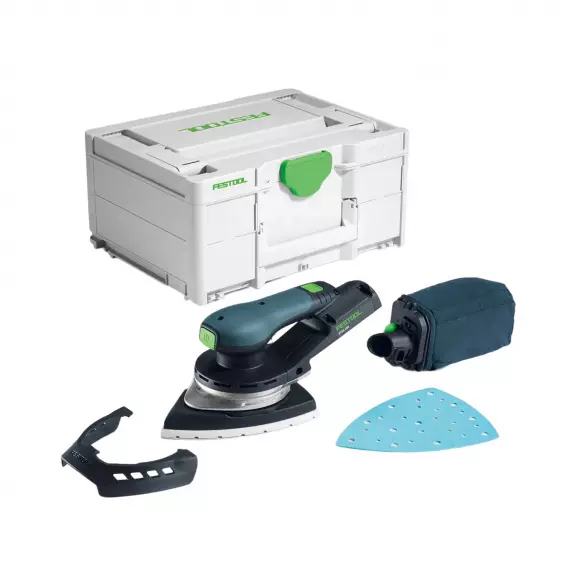 Шлайф вибрационен акумулаторен FESTOOL DTSC 200-Basic, 18V, 1.5-6.2Ah, Li-Ion, 6000-10000об/мин, 145х195мм