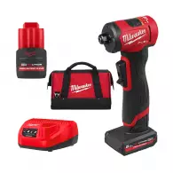 Шлайф ъглов акумулаторен MILWAUKEE M12 FDGA2-522B, 12V, 2.5Ah, Li-Ion, 10000-24500об/мин, ф6-8мм, безчетков