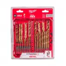 Свредла MILWAUKEE HSSG ThW 2.0-13мм 25части, за метал, HSS-G, 1/4 - small, 276149