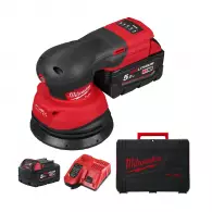 Акумулаторен ексцентършлайф MILWAUKEE M18 FROS125-502X, 18V, 5.0Ah, Li-Ion, 12000об/мин., ф125мм