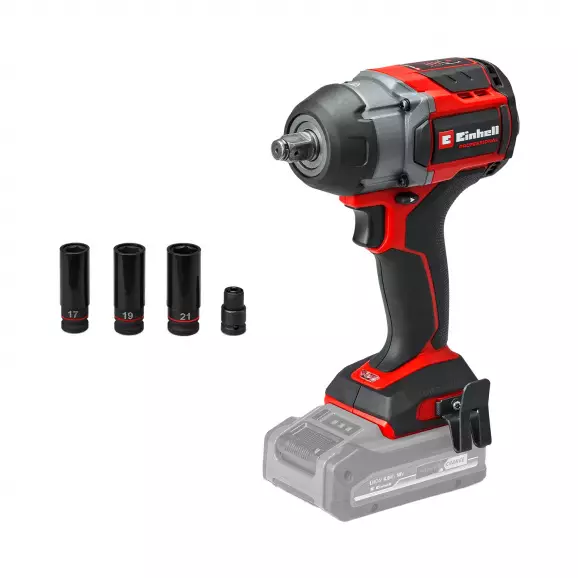 Акумулаторен гайковерт ударен EINHELL TP-CW 18/750-C Li BL - Solo, 18V, 3.0-8.0Ah, Li-Ion, 1/2