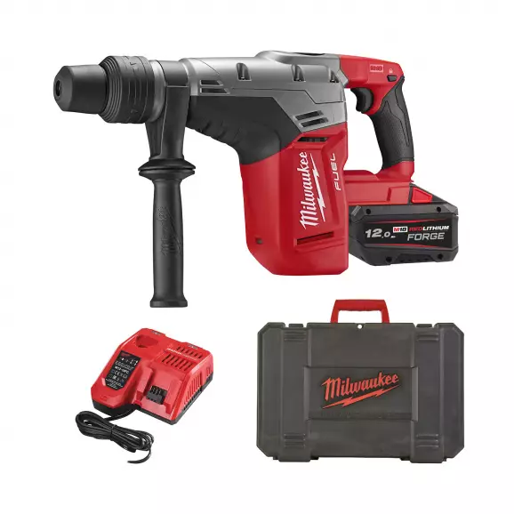 Акумулаторен къртач MILWAUKEE M18 CHM-121C, 18V, 2.0-5.0Ah, Li-Ion, SDS-plus, 1.7J, безчетков