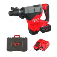 Акумулаторен перфоратор MILWAUKEE M18 FHM-121C, 18V, 12Ah, Li-Ion, SDS-max, 11J, безчетков