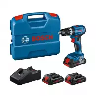 Акумулаторен ударен винтоверт BOSCH GSB 18V-45 Set, 18V, 4.0Ah, Li-Ion, 45Nm