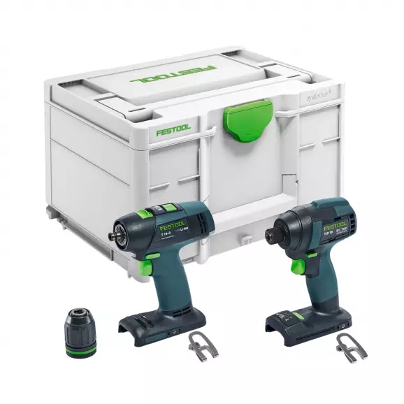 Акумулаторен ударен винтоверт FESTOOL TID 18 Basic-Set T18, 18V, -Ah, Li-Ion, 180Nm, безчетков