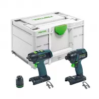 Акумулаторен ударен винтоверт FESTOOL TID 18 Basic-Set T18, 18V, -Ah, Li-Ion, 180Nm, безчетков