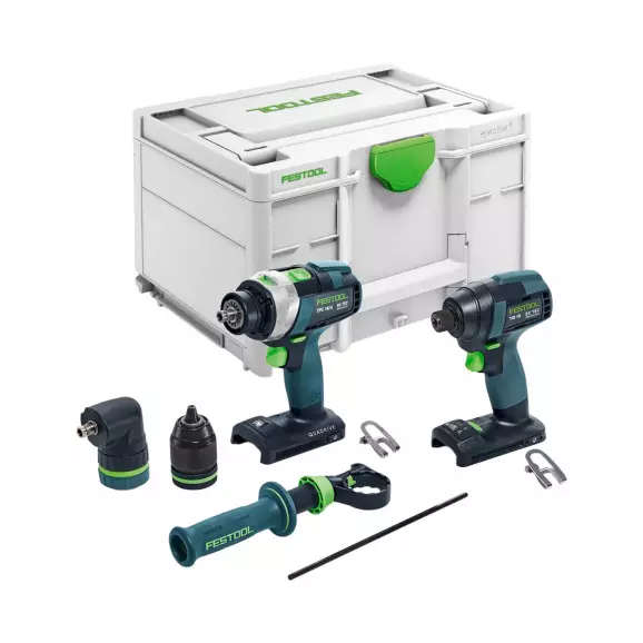 Акумулаторен ударен винтоверт FESTOOL TID 18 Basic-Set TPC 18/4, 18V, -Ah, Li-Ion, 180Nm, безчетков