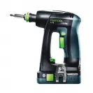 Акумулаторен винтоверт FESTOOL C 18 Basic-Set, 18V, -Ah, Li-Ion, 45Nm, 1/4