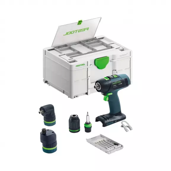 Акумулаторен винтоверт FESTOOL T18+3 Basic-Set, 18V, -Ah, Li-Ion, 50Nm, 1/4
