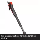 Акумулаторна ножица за рязане на клони EINHELL GP-LS 18/35 Li BL-Solo, 18V, 2.0-8.0Ah, Li-Ion, 25-35мм - small, 274629