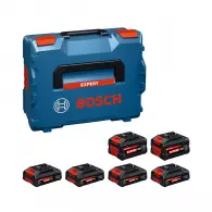 Батерия акумулаторна BOSCH 4xEXBA18V-40 + 2xEXBA18V-80 6броя, 18V, 4.0/8.0Ah, Li-Ion