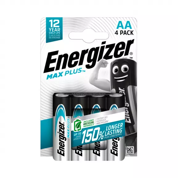 Батерия ENERGIZER Max Plus 4бр., AA, алкална