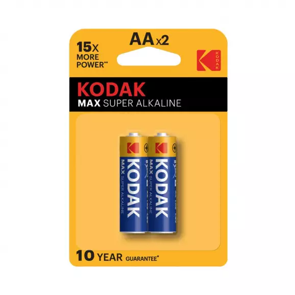 Батерия KODAK Max АА 1.5V 2бр., АA, 1.5V, алкална